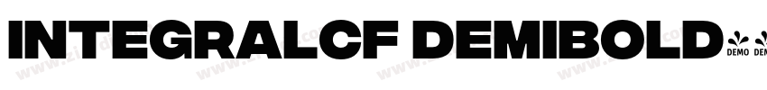 integralcf demibold字体转换